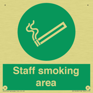 Staff smoking area